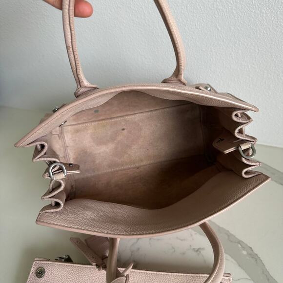 Yves Saint Laurent Rose Pink Grained Calfskin Leather Baby Sac De Jour Bag - Picture 8 of 14